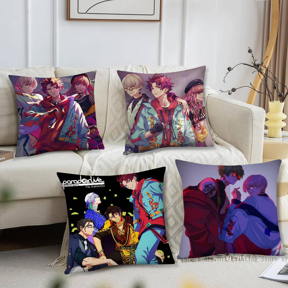 Anime Paradox Live THE ANIMATION Pillow Case Fashion Square Pillowcase Bedroom Sofa Room Ins Decoration Leisure