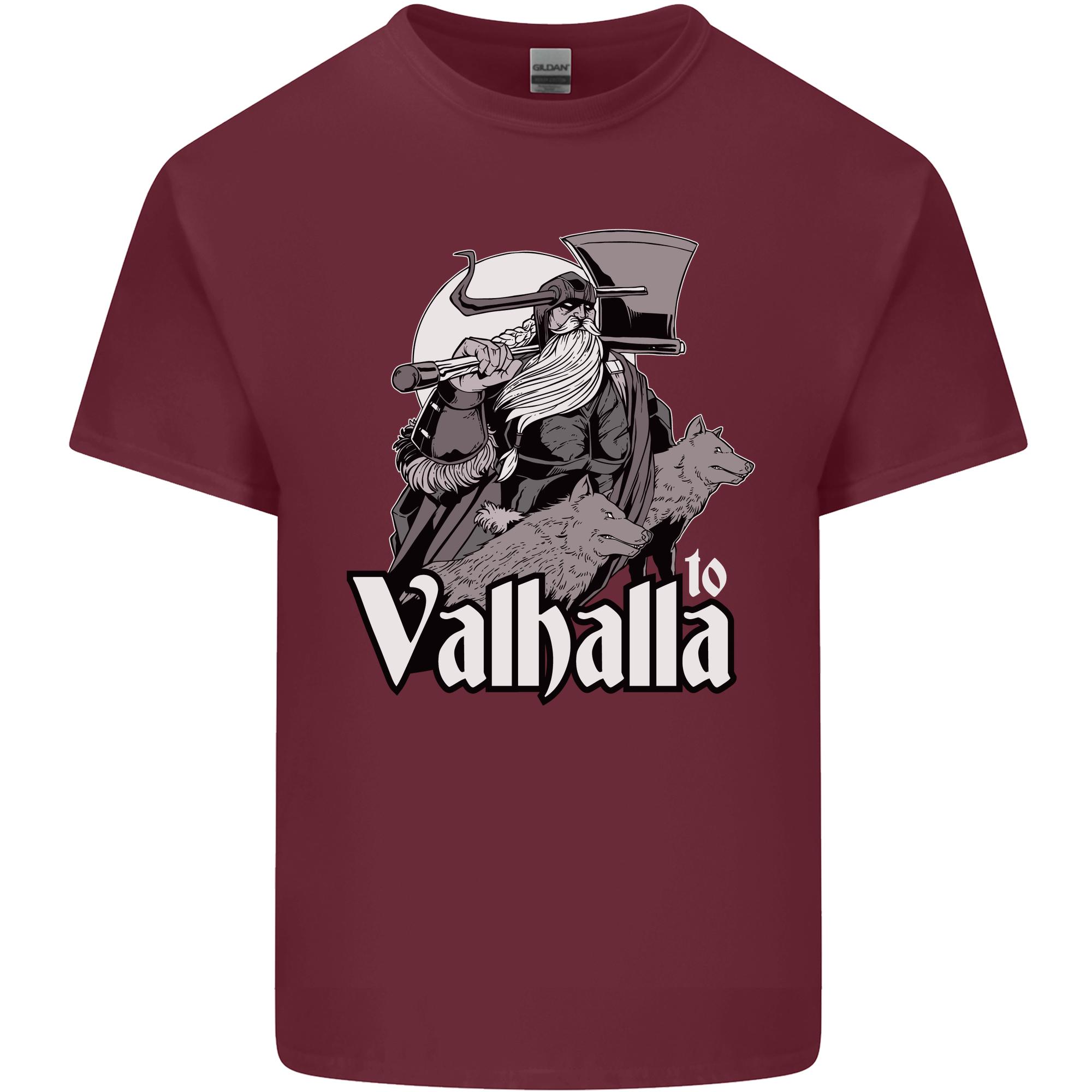 To Valhalla Viking Warrior Odin Unisexs Light Cotton TShirt S