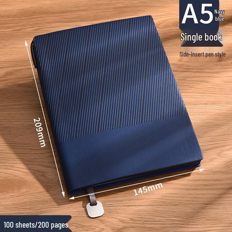 A5 Thickened Custom Leather Notebook: High-Value Business Diary with Optional Logo Printing