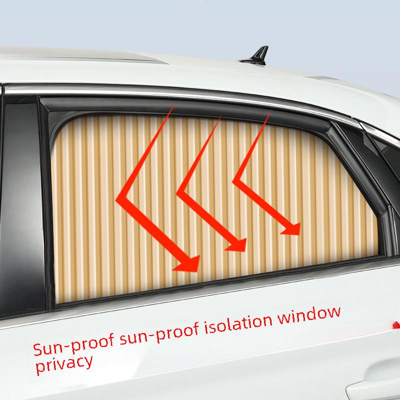 Universal Magnetic Car Sunshade for Window: Heat Insulation & Sun Protection Curtain
