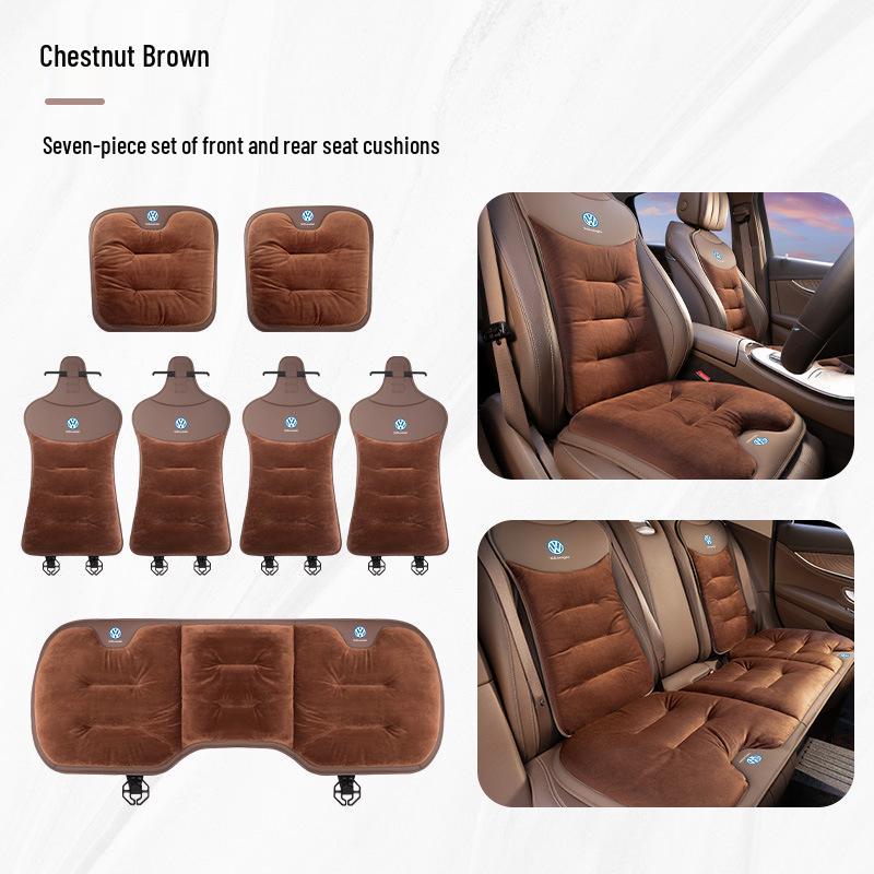 Volkswagen Winter Seat Cushion for Sagitar, Bora, Tiguan, Tayron, Lavida, Santana - Warm Car Accessory.