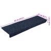 Self Adhesive Stair Treads 10 Pcs 65 X 21 X 4 Cm Anthracite Rectangular Edge