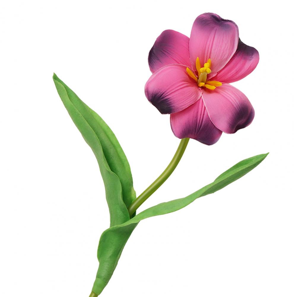 5 stk Simulerte Tulipaner Bukett Realistiske Falske Blomster Hjemmedekor Kunstig Tulipanarrangement med Bøyelige Stengler