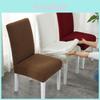 Soft Polar Fleece Chair Cover With Elastic Spandex For Dining Kitchen Stretch