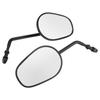 Pair Motorcycle Rearview Mirror Handlebar End Side View Glass Fit for Touring Glide 96‑17