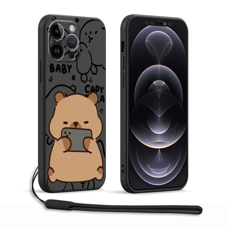 Phone Cover Case for Apple iPhone 17 Pro Max 15 12 Plus 13 Mini XS XR Air 11 16 7 8 Capybara Cute