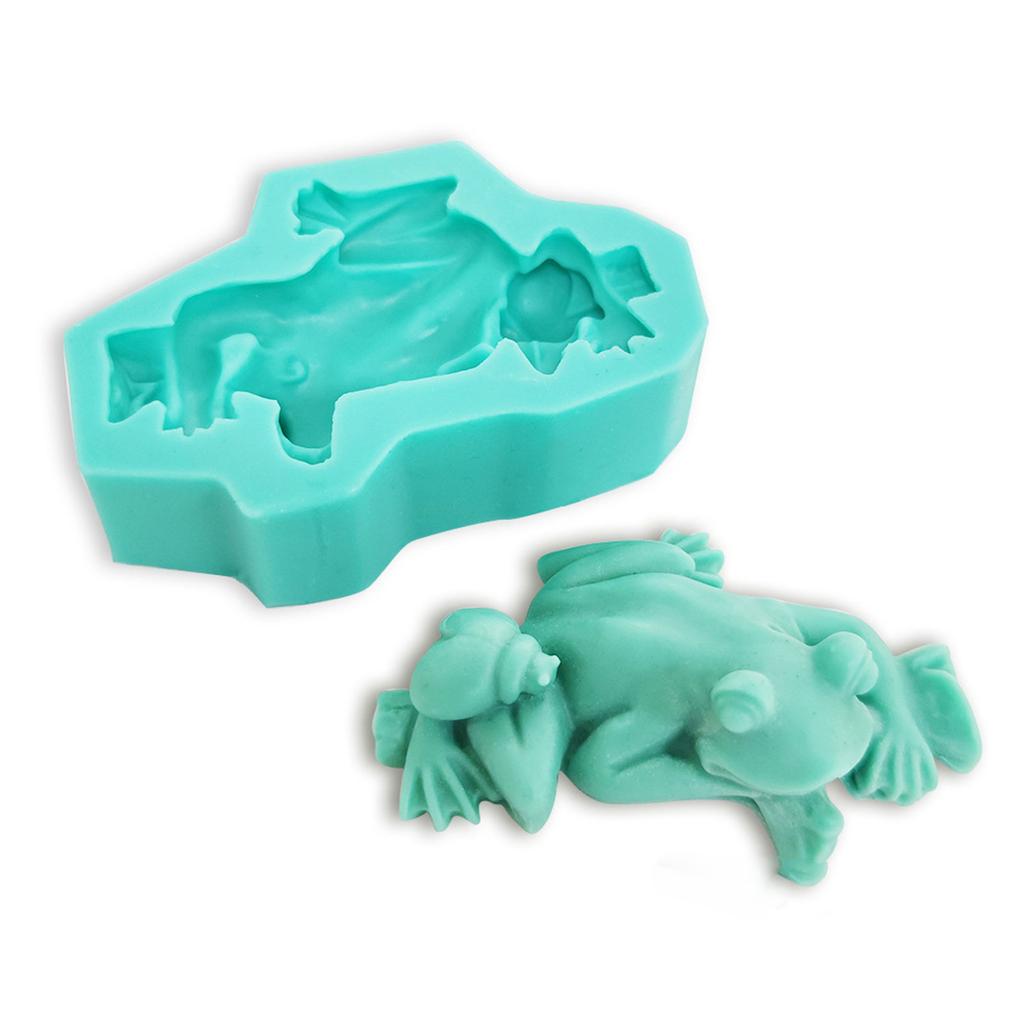 Cute for Frog Shaped Silicone Mold 3D Fondant Mould DIY Cake Decor Candy Dessert Mould Home Kitchen Baking DIY Supplies
