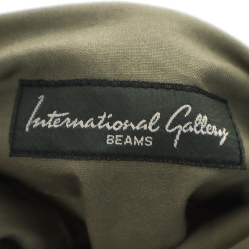 International Gallery BEAMS With Liner Military Jacket M Khaki Men's Used