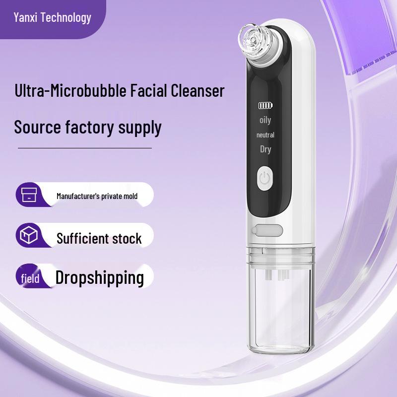 Electric Blackhead Remover with Large Suction and Ultra-Micro Purple Light