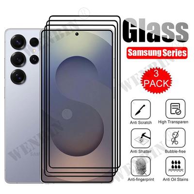 3 Τεμάχια Τζαμάκι Για Samsung S26 Ultra Edge Plus Προστατευτικό Οθόνης Σε Galaxy S25 S24 Ultra A57 A37 A17 Προστατευτικό Κάλυμμα Γυαλί