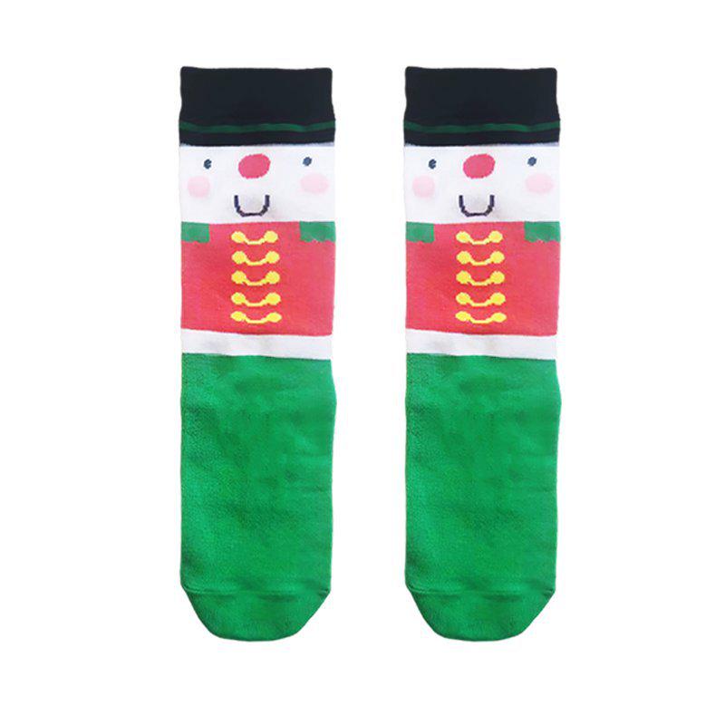 Christmas Reindeer & Santa Claus Cotton Socks - Festive Fashion for Men