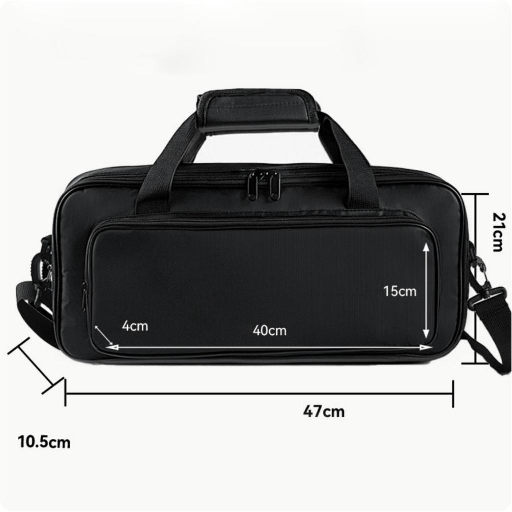 Portable Gig Bag Shockproof Padded Effects Pedal Case Zippered