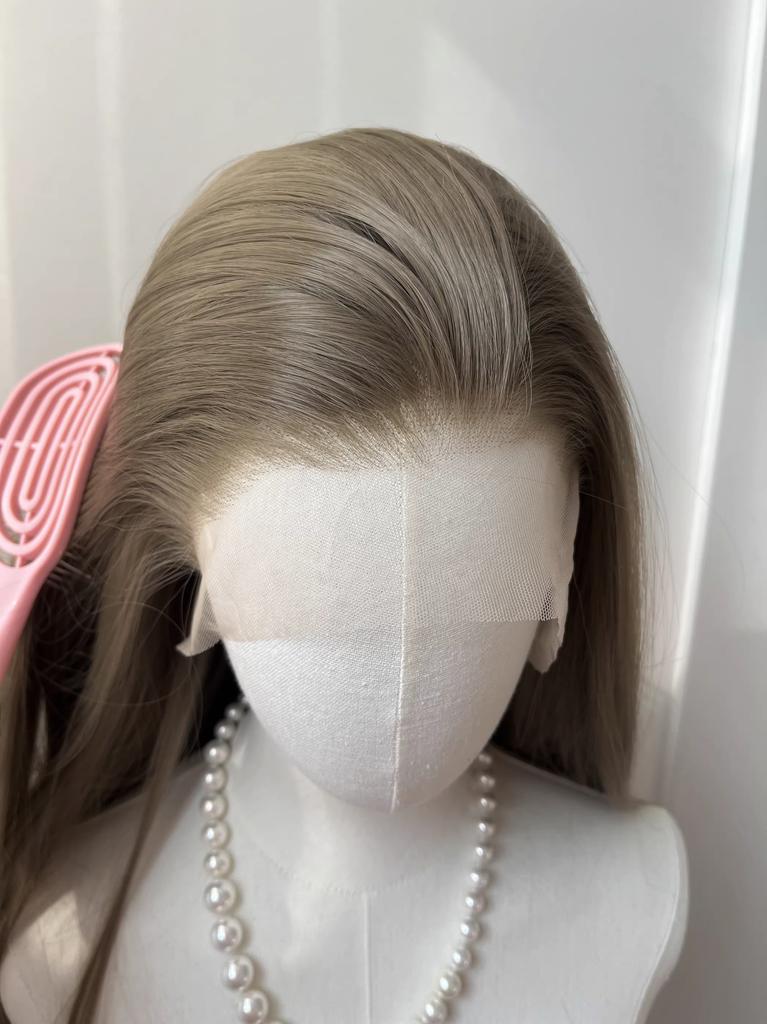 Bluestone Ash Brown Wig for Women 13×4 Lace Front Wig 26inch Free Seam Separation High Quality Synthetic Lace Wigs for Daily Use