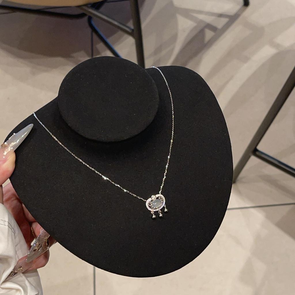 S925 Sterling Silver Peace Lock Necklace - Women's Luxury Clavicle Chain, Perfect Bestie Holiday Gift