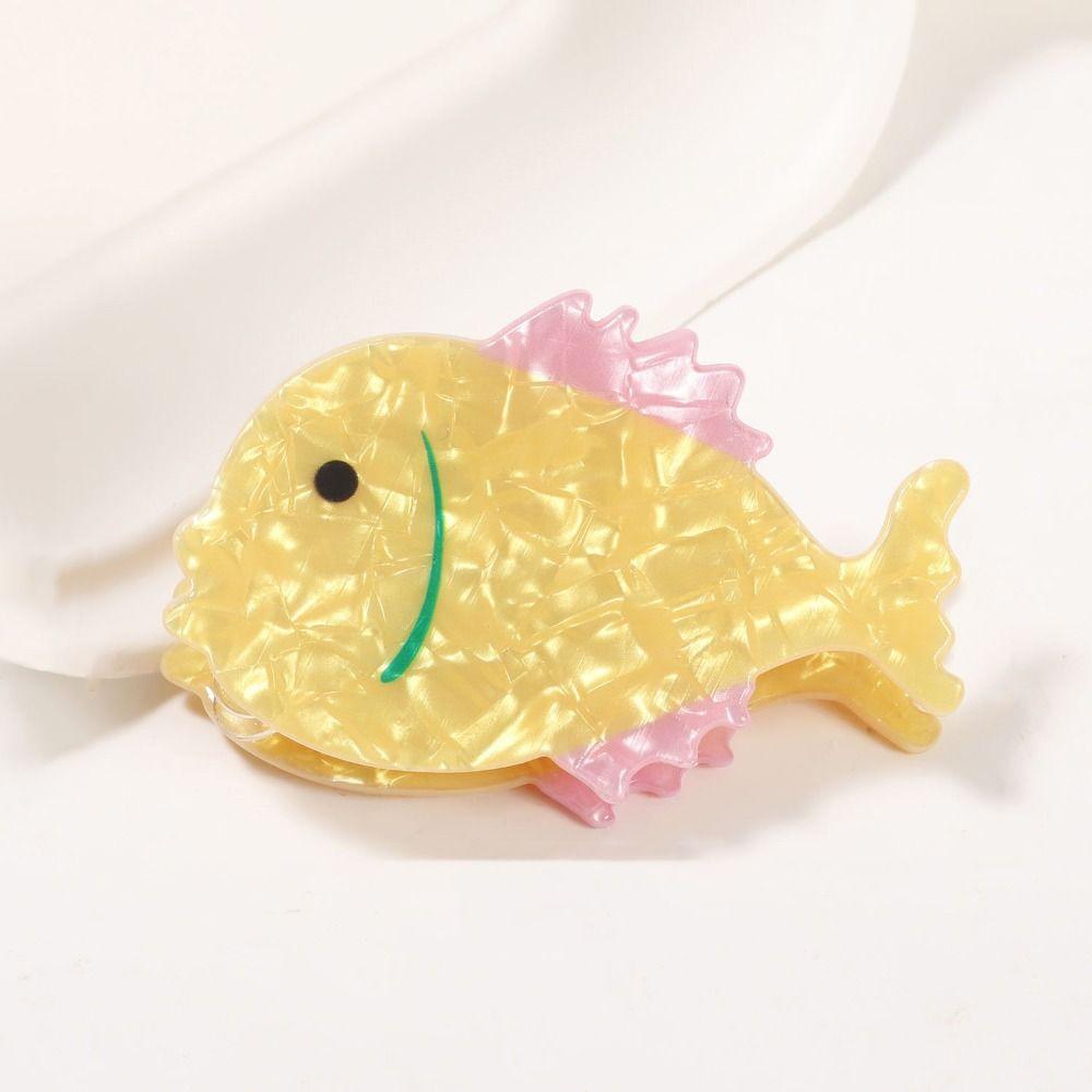 Animal PVC Claw Clip Non-slip Large Shark Clip Cute Fish Hair Claw Daily