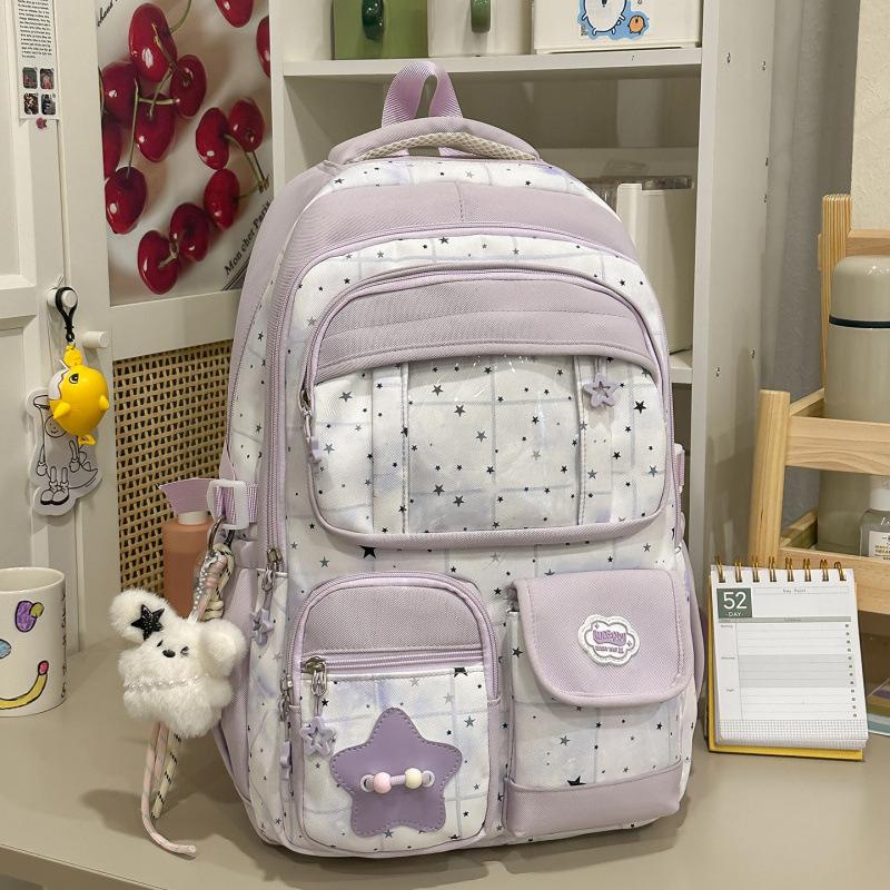 Schoolbag1011 New Large-capacity Backpack Female Primary School Students Fifth and Sixth Grade Schoolbag Junior High School Students Lightweight