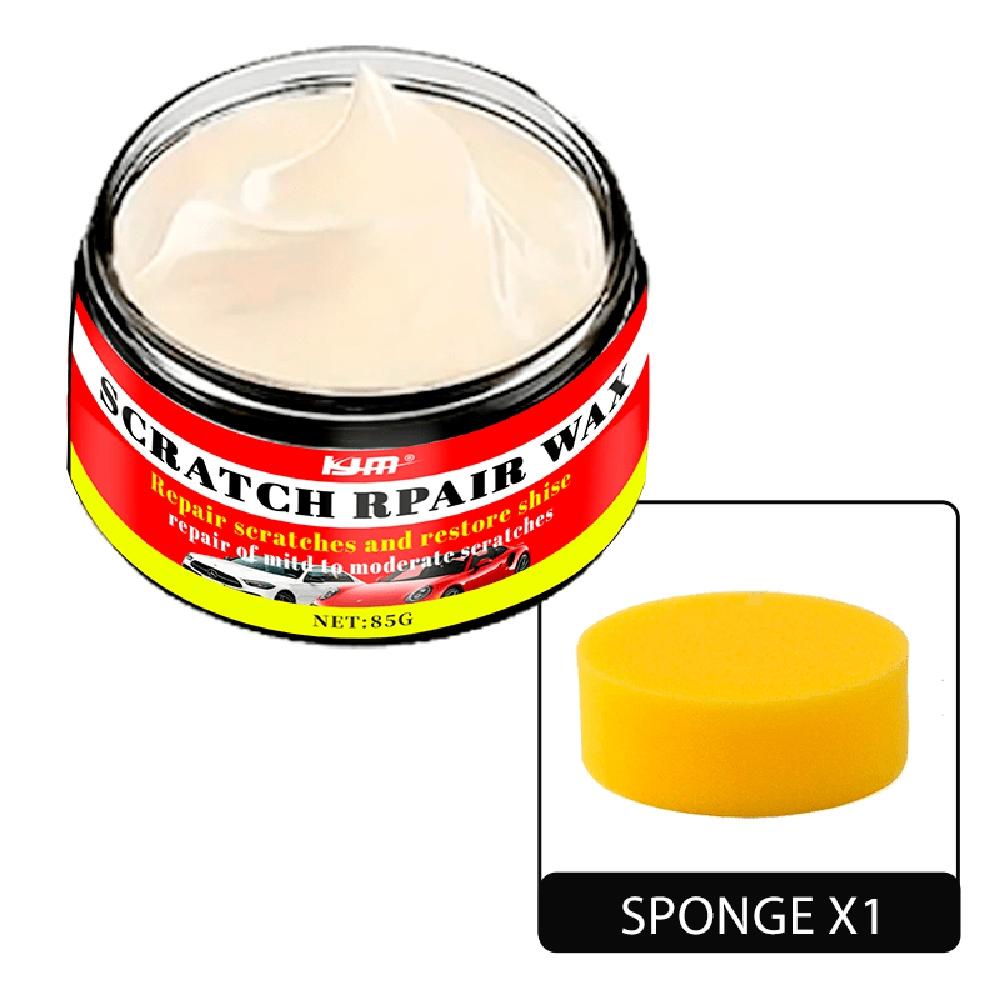 80g All-in-One Car Scratch Remover & Polish Wax Kit with Nano Technology - Paint Scratch Repair, Swirl Mark Remover, Glossy Fini