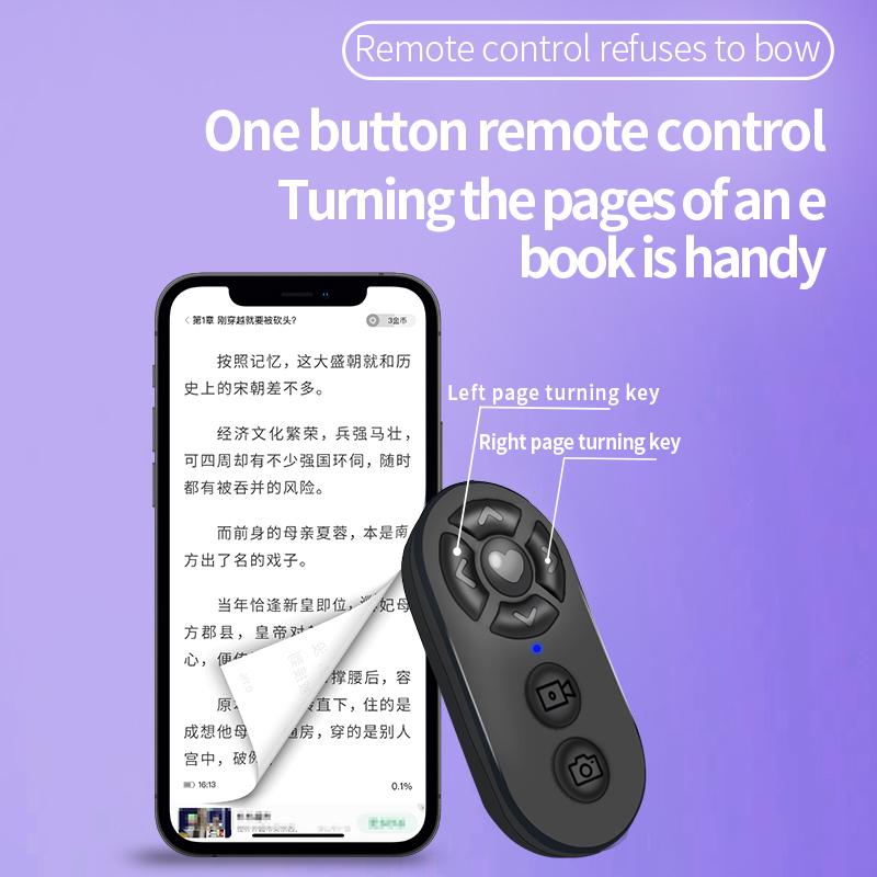 Bluetooth-compatible Remote Shutter Wireless Selfie Control Self-Timer Remote Control Camera Stick Shutter Release For Phone