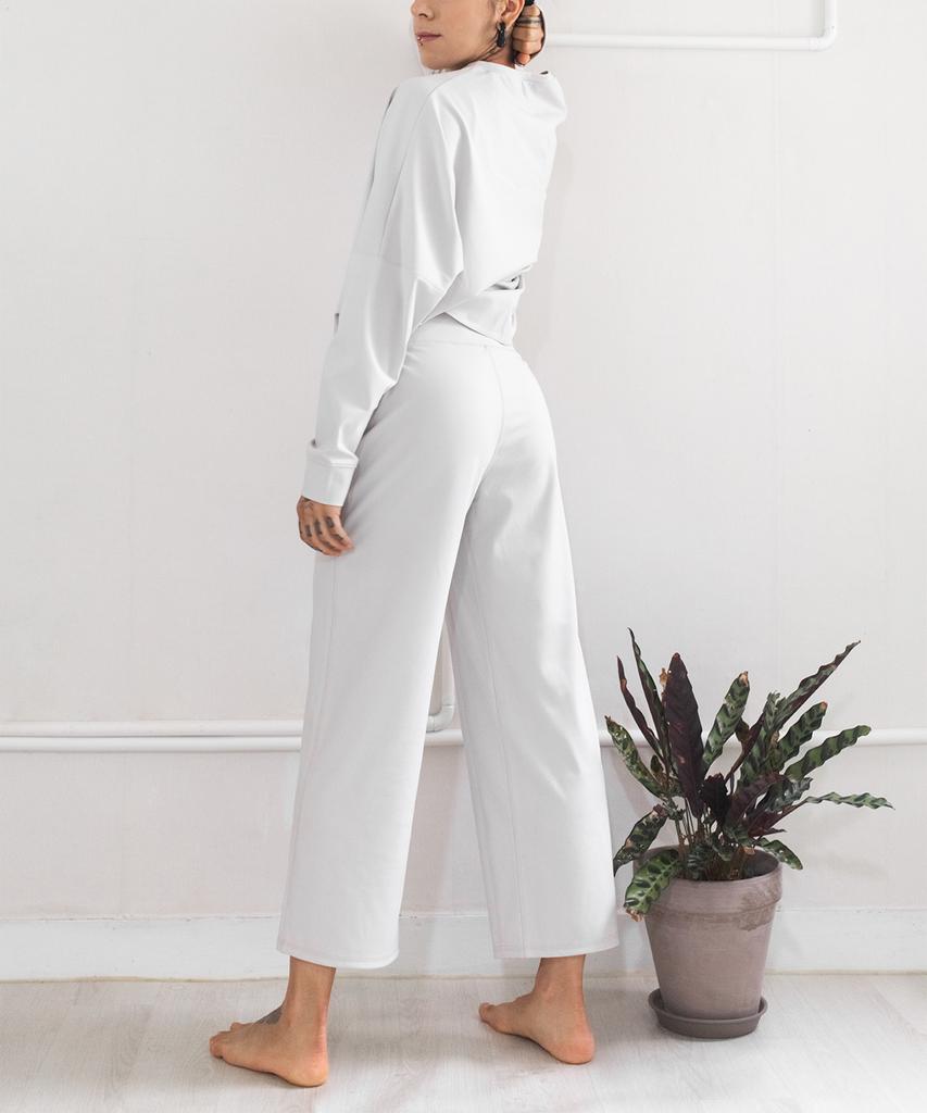 LOVEYOURBODY Soft Touch Wide Fit Pants (Beige)