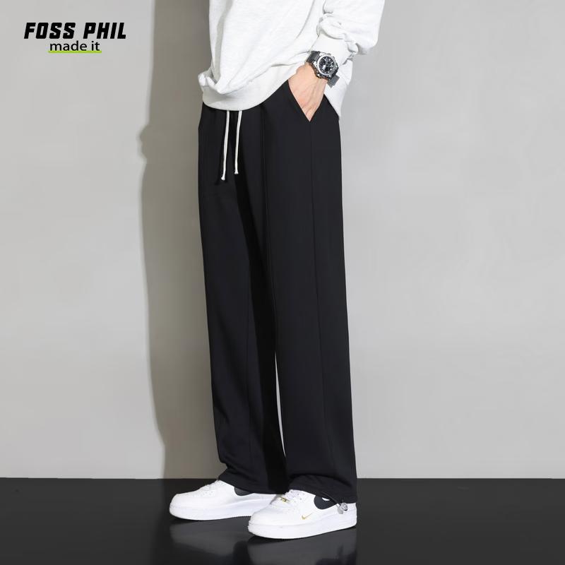 Foss Phil Men's Drawstring Straight Casual Pants 6008