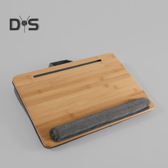 Scrivania Compatta per Laptop Supporto per Laptop con Poggiapolsi Maniglia Slot per Tablet Scrivania Multifunzionale da Ginocchio per Adulti Adolescenti Studenti