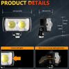 Motorcycle LED flasher Driving Fog Light Auxiliary Spotlight  4 Color Light for ATV SUV UTV motorcycle accessories light 12-32V