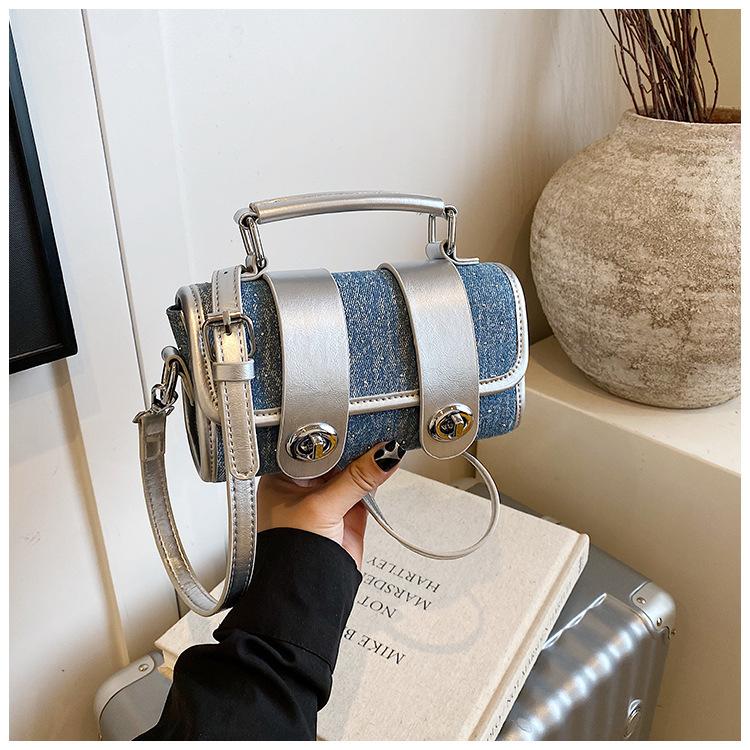 

Small bag women s summer versatile new fashion messenger bag portable pillow bag темно-синий