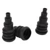 3PCS Firewall Boot Harness Protection Sleeve Black Rubber Universal for 3 8in to 1in Wire Bundles