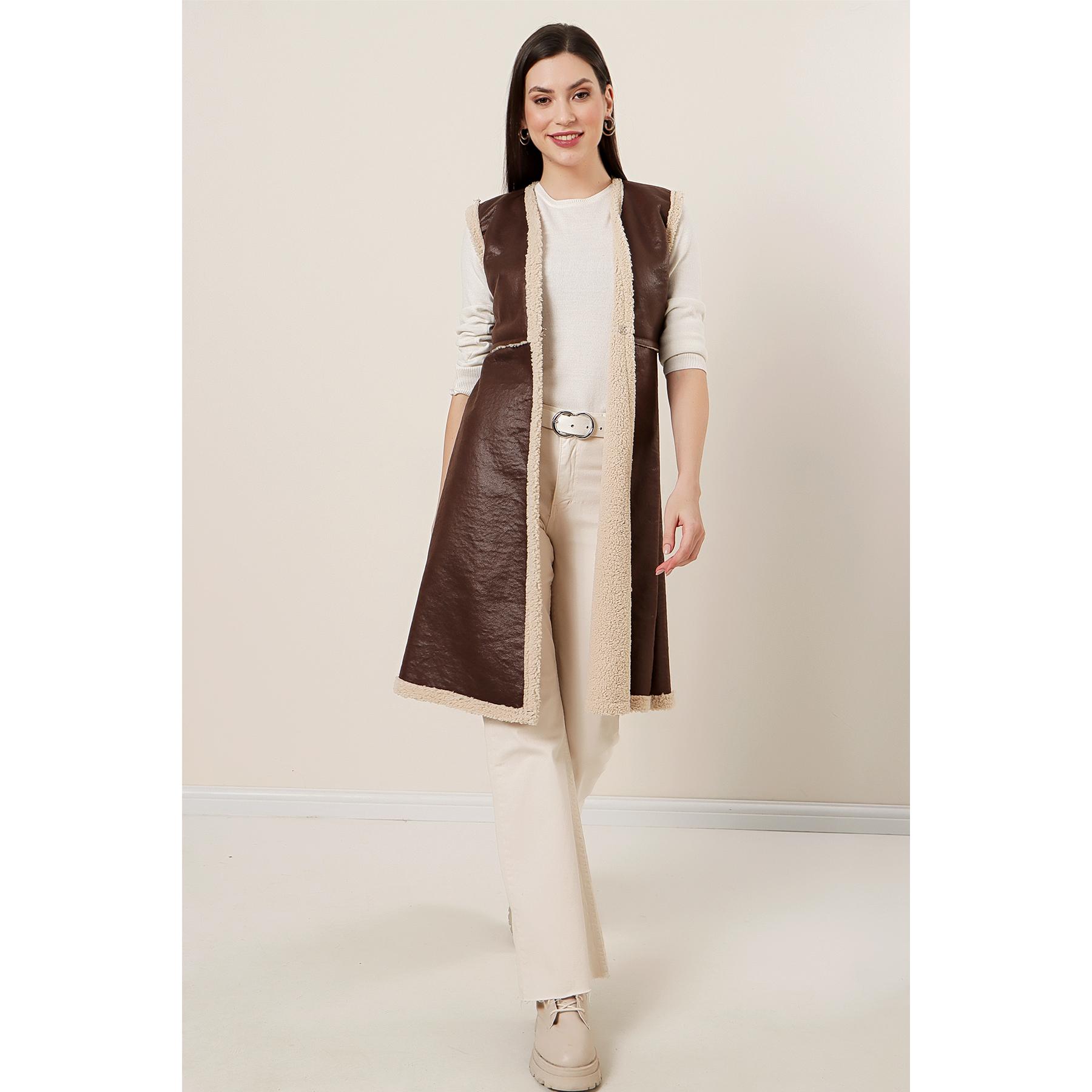 

Кожаный жилет из искусственного меха