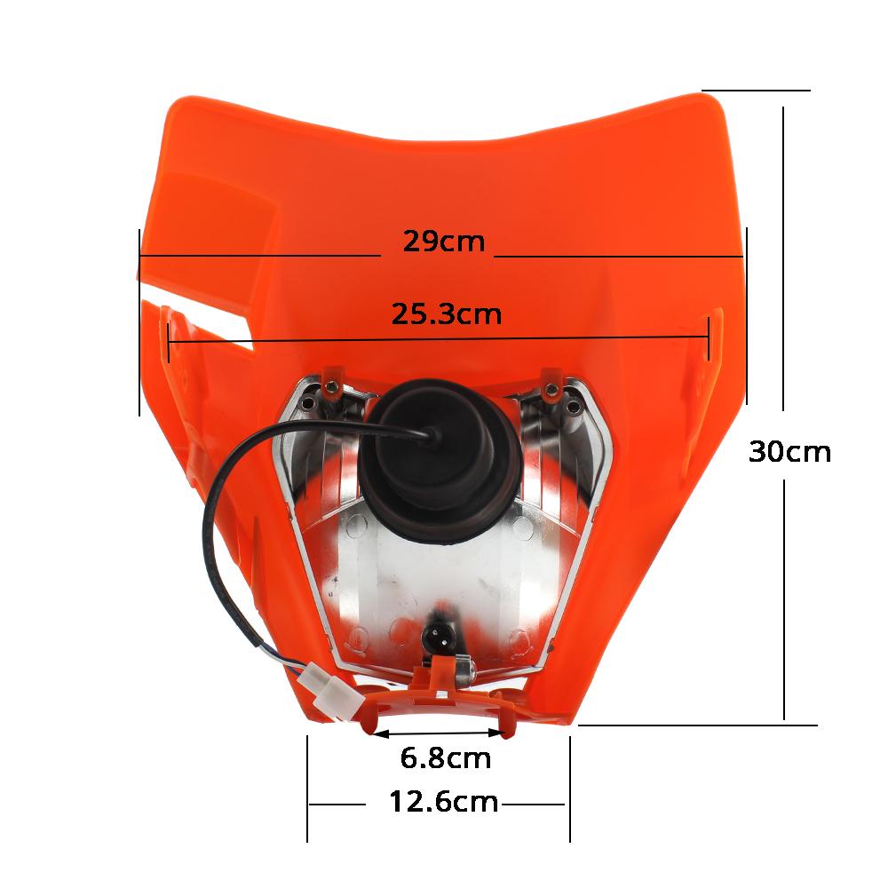 Headlight Plate Motorcycle Headlight For KTM Led EXC XC SX EXCF XCW SXF 125 To 500 2018-2023 Supermoto Enduro Motocross Headlamp