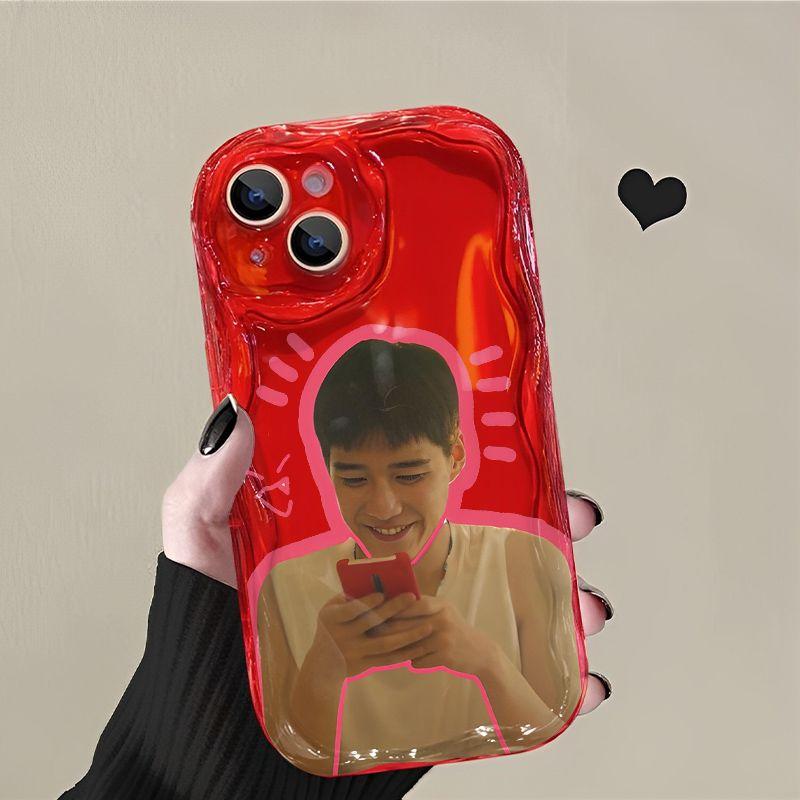 Phone Case For Iphone14 XS Plus 13 Max XR 12 7 X Pro 8 11 Straight TPU Case Cover Korean Style