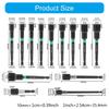 13Piece Practical Hex Head Drill Bit Set Magnetic Nut Driver with Quick Releases Extensions for Drills