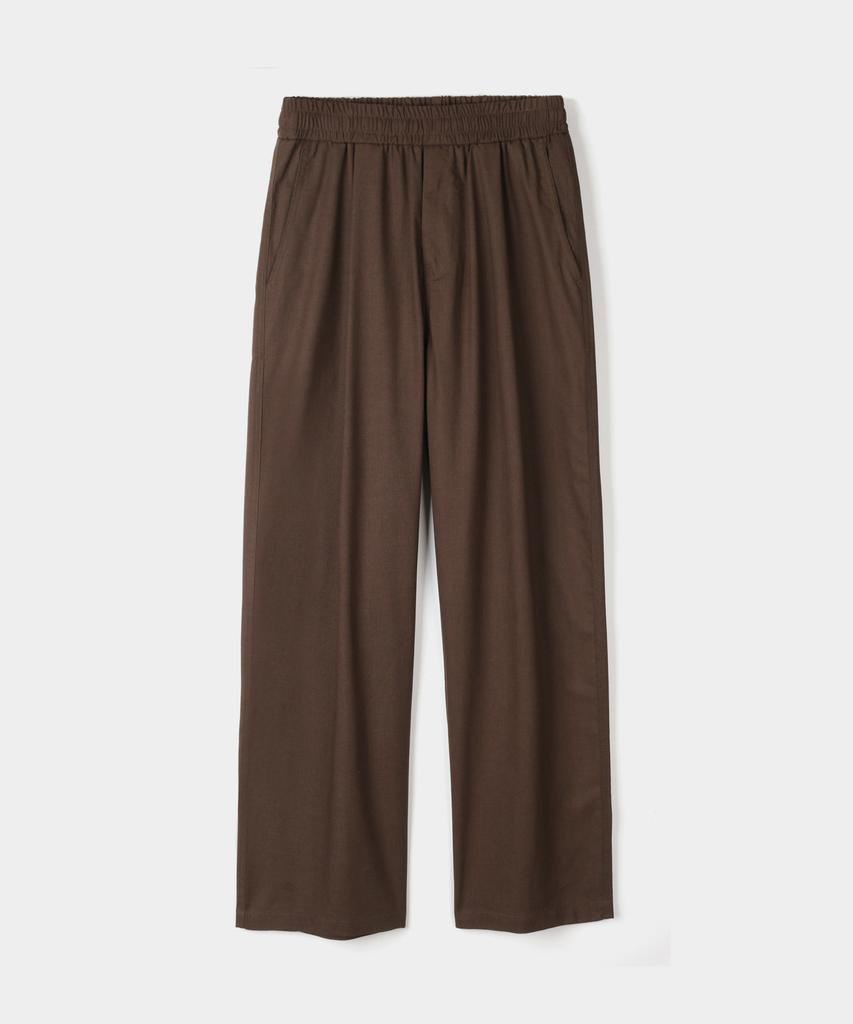INDUST Semi-Wide Single-Pleat Linen Pants_5 Colors