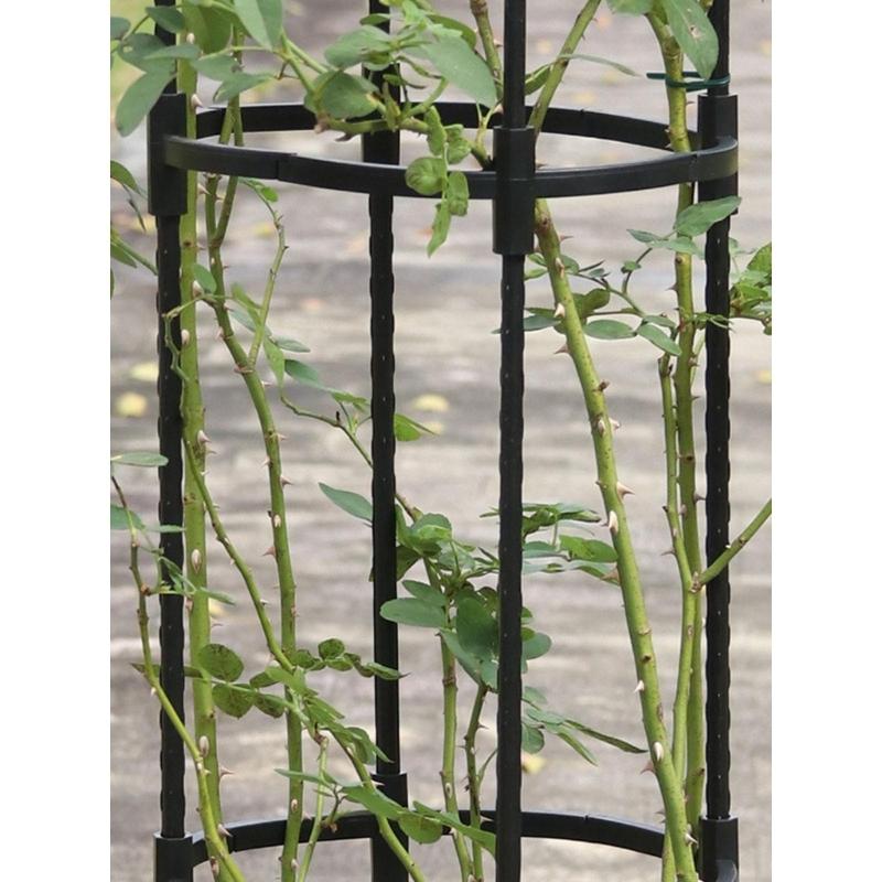 Trädgårdsgaller U-formad Växtstöd Växt Blomma Grönsaker Klätterställning Plastbelagd Stöd Tomatburar