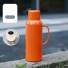 Outdoor 316 Stainless Steel Locking Oil Spray Teapot Portable Car Mountain Climbing Insulation Kettle Travel Simple Handle Kettle