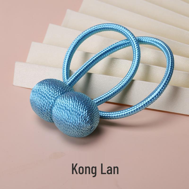 Magnetic Headphone Style Curtain Tiebacks - No-Punch Modern Minimalist Design