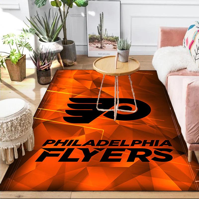 Flyers Hockey Logo Art Area Rug Suitable for Indoor And Outdoor,Carpets for Kitchens, Homes, Offices, Living Rooms,Home Decor,Christmas Gift
