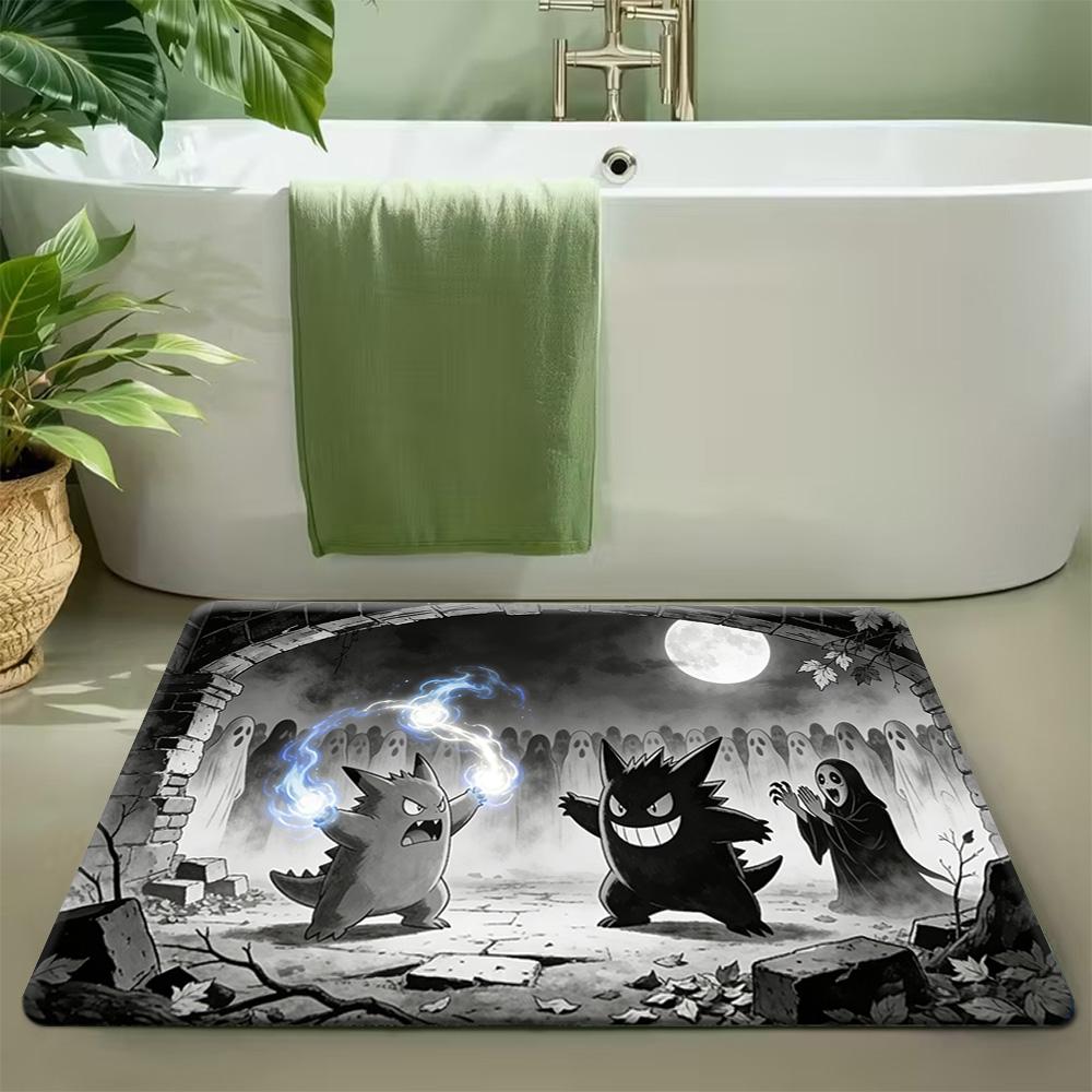 Lucario Lava Volcano Adventure Print Non-Slip Floor Mat Doormat 40x60cm