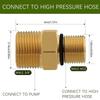 High Pressures Washer Brass Adapter 3/8Inch Male To M 22 Quickly Connect Leak Proof Fittings For Gas Power Pump Systems