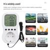 LCD Screen Socket Thermostat Digital Temperature Controller Socket Outlet Timer Switches Heating Cooling Thermostat Socket