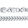 Solid Sterling Silver 150 Gauge 5MM Heavy Curve Miami Cuban Chain Necklace for Men Nickel Free Made in Italy 18 Inches .925