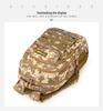 Large Capacity Men's Outdoor Sports Mountaineering Backpack - Camouflage Tactical School Bag