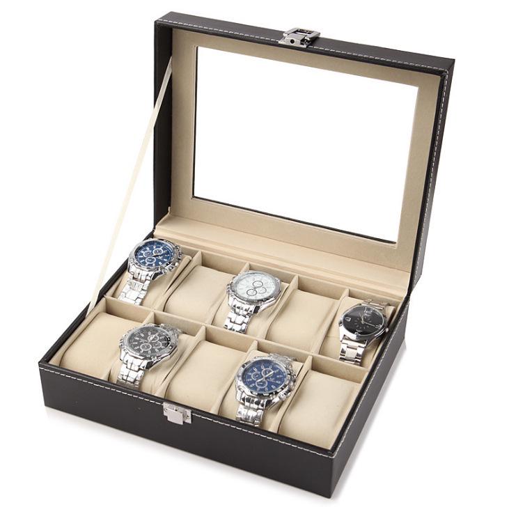 PU Leather Watch Display and Storage Box