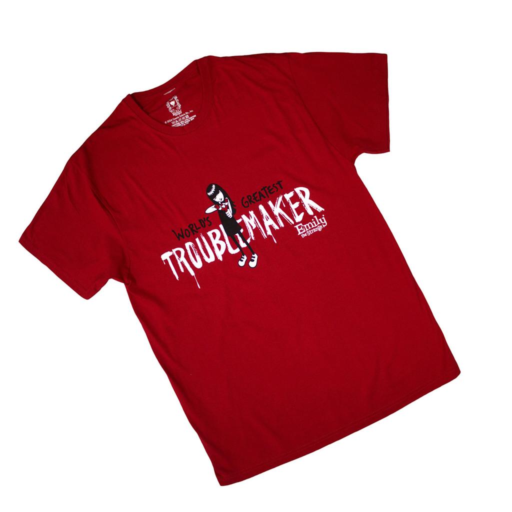 Emily The Strange Unisex Adult Troublemaker T-Shirt