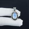 Beautiful Milky Opal Gemstone Silver Pendant In 925 Sterling Silver- Handmade Design, Everyday Wear Jewelry, Unique Pendant Wadding Gift