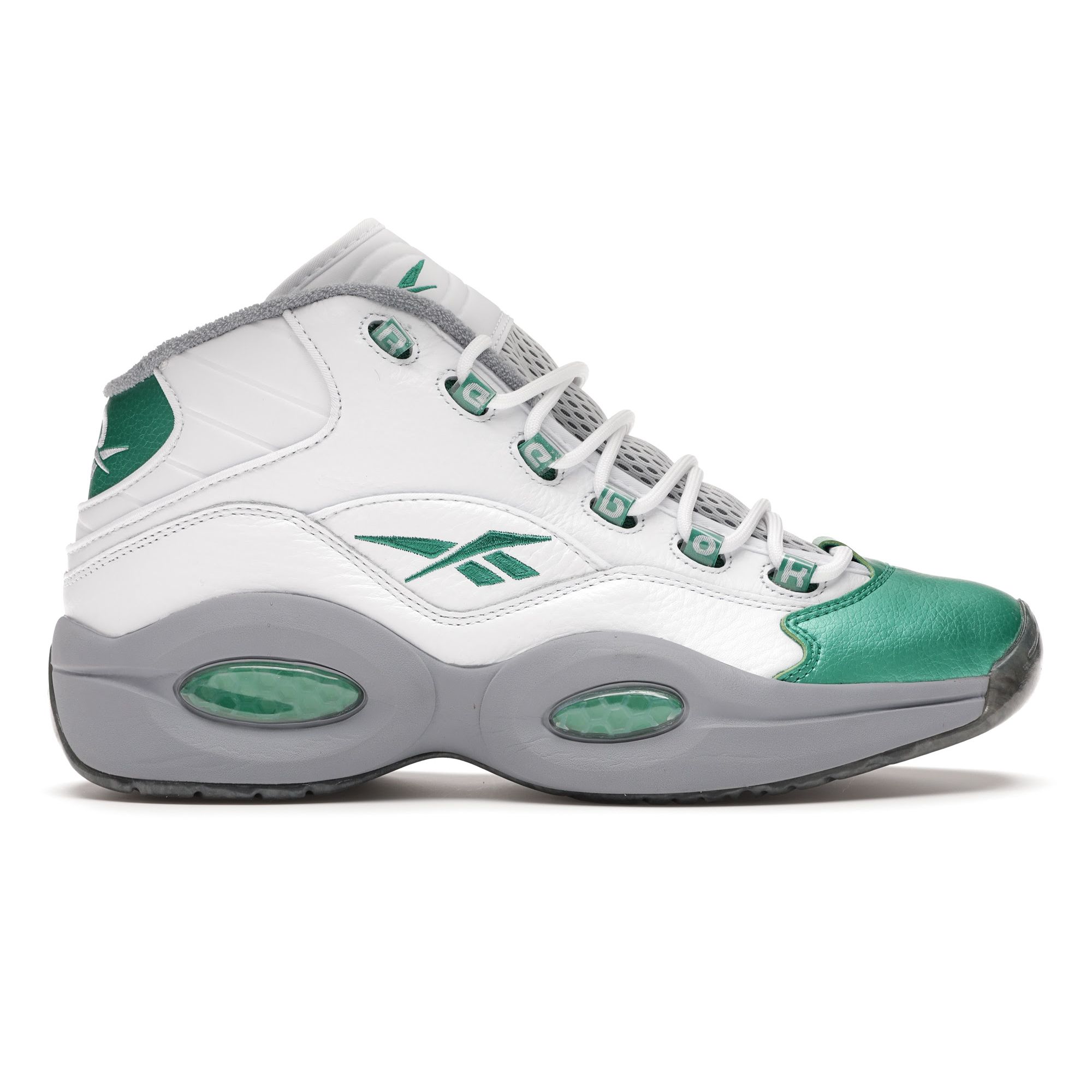 

Кроссовки унисекс Reebok Question Mid Philadelphia Eagles White Court-Green Cool-Shadow FZ3993