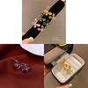 Animal Inspired Butterfly Open Ring With Cubic Zirconia For Fashion Women