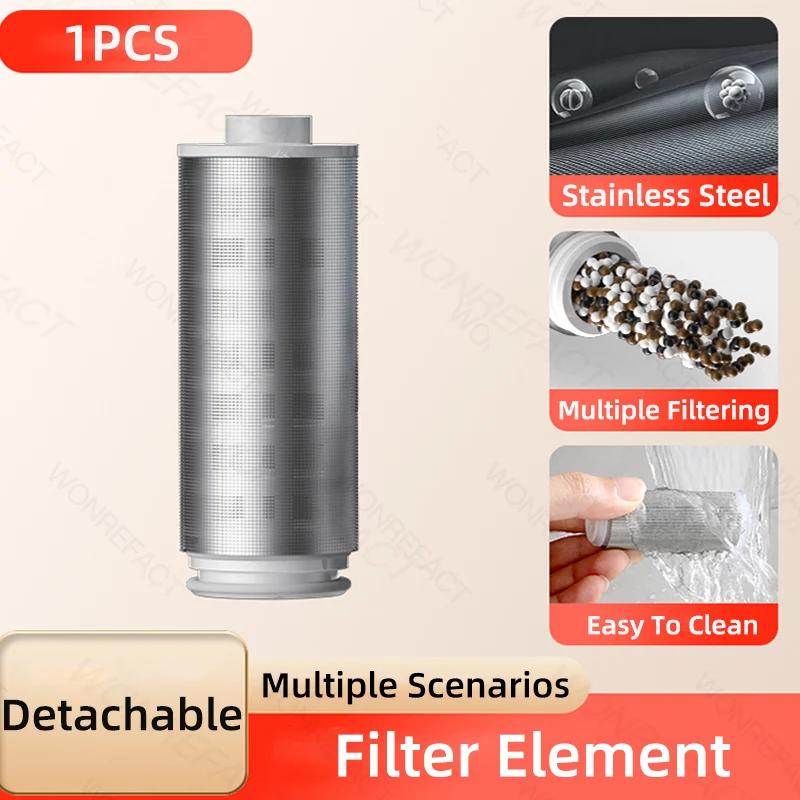 

Stainless Steel High-Pressure Shower Water PreFilter for Showers Sinks Spin Down Sediment Purifier Cleanable Filter Cartridge темно-синього кольору