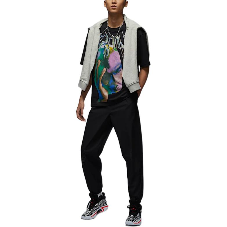 Jordan Sport Jam Fashion Versatile Lace-Up Comfortable Casual Pants Men pants Black Dark-Gray HF9891010