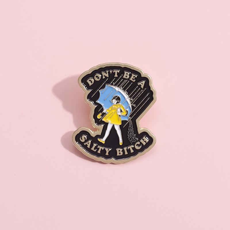 Charming Cartoon Girl Brooch Enamel Pin Unique Creative Gift For All Ages